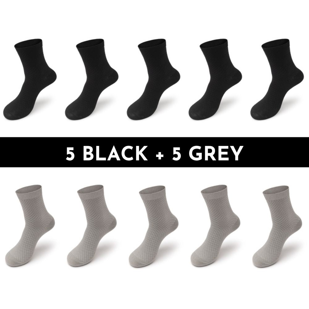 Kit of 10 Bamboo Fiber Socks - Buy 5 and receive 10