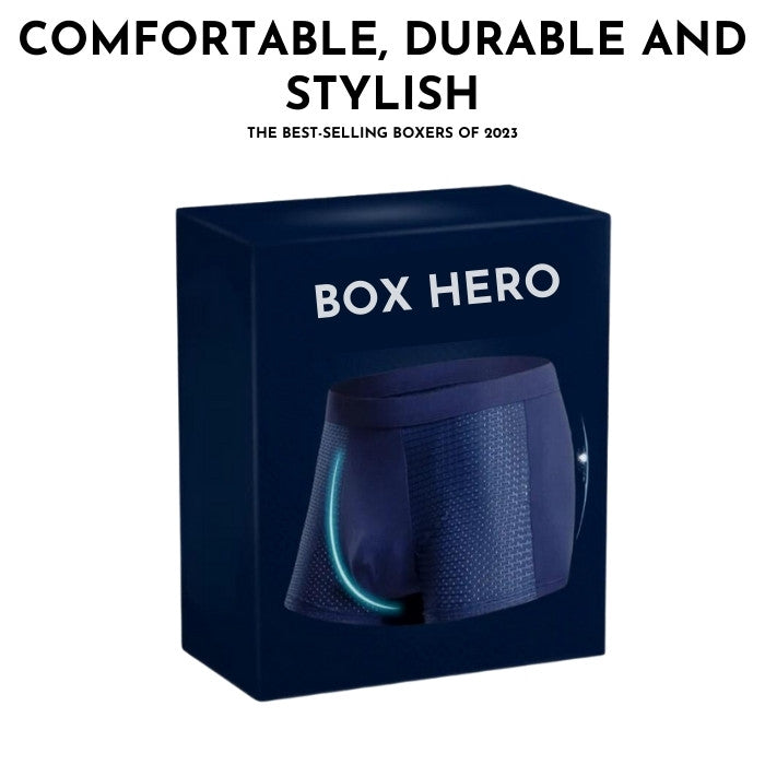 BoxHero™ - Pack of 6 Bamboo Fiber Boxer Briefs - Buy 3, get 3