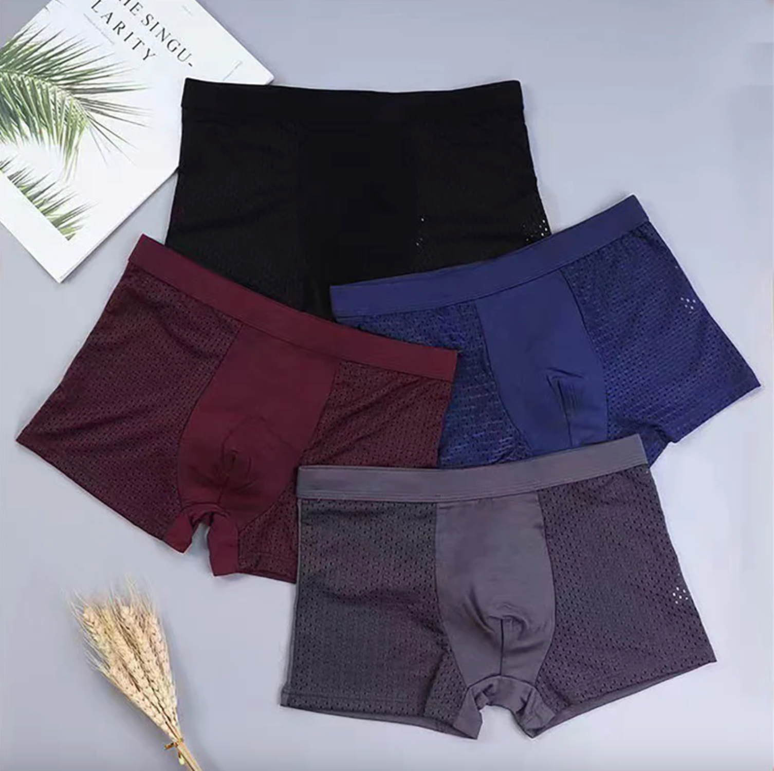 BoxHero™ - Pack of 6 Bamboo Fiber Boxer Briefs - Buy 3, get 3